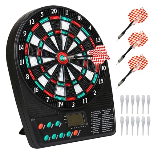 XEERUN Dartscheibe Elektronisch mit LCD-Bildschirm, Elektronische...