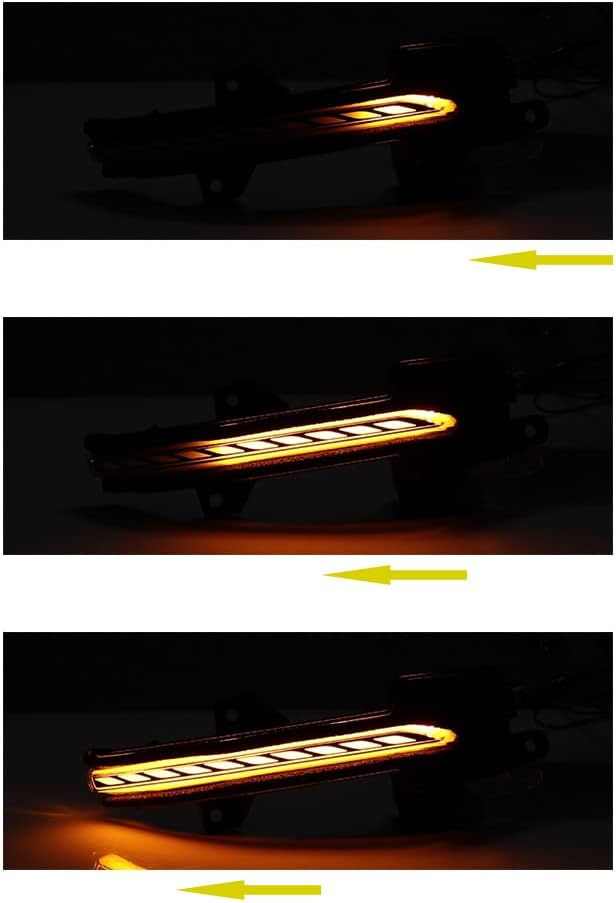 Switchback Amber White LED Sequential Turn Signal Side Mirror Light Indicator Blinker Lamp Compatible with 2018-2022 Honda Accord Inspire 2021-2022 Honda Civic HO1328100 HO1329100