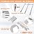 Grill Parts for Weber Spirit 2 Grill Parts GS4 Spirit II E310 E320 S310 S320 Replacement for Weber GS4 Spirit 2 Flavorizer Bars 7636 67046, Burner Tube 67025 67103 69787 & Weber Heat Deflector 67060