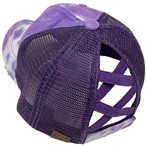 Image of C.C Ponytail Criss Cross Messy Buns Ponycaps Baseball Cap Dad Trucker Mesh Hat