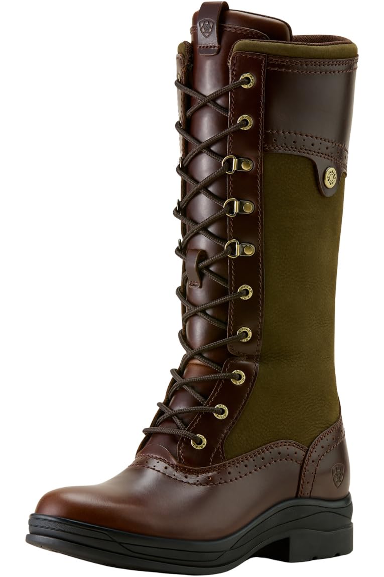 ARIAT Wythburn II H20 wasserdichte Damen-Stiefel, Tabacco Brown/Olive Night