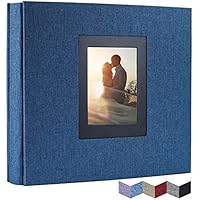 2 Album Foto 10x15 Cm In Lino - Con 26 Tasche Per 52 Foto, Design Compatto E Portatile - Foto 5