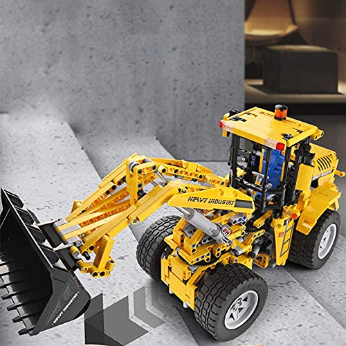 KYL RcBrick Technik Radlader, 1572 Teile Technik Bulldozer Technic Ferngesteuert Frontlader mit 4 Motor und… – Bild 7
