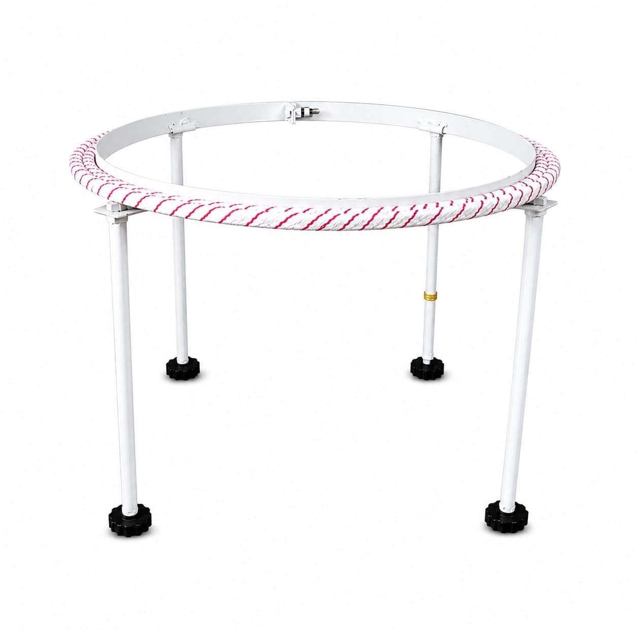 Ram Enterprises Aari Work Stand with Wrapped Frame Size 18 inch | Wooden Frame, 4-Leg Support, Adjustable Legs, Embroidery Stand, Rope-Wrapped Ring-image-38
