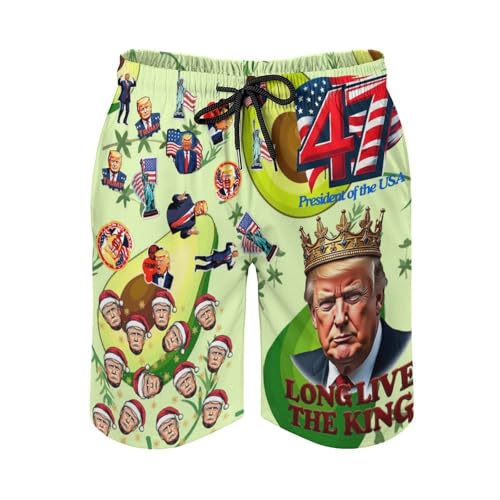 Trump Men's Swimming Trunks Quick-Drying Sports Beach Pants with Pockets3