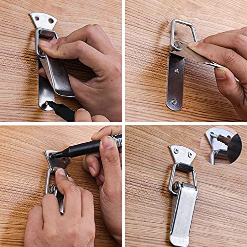 8 Pezzi Fermaglio a Molla Chiusura a Leva