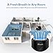 LEVOIT Air Purifier for Home Smokers Allergies and Pets Hair, Quiet in Bedroom,Filtration System Eliminators, Odor Smoke Dust Mold, Night Light, LV-H132, Black, 2PACK