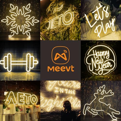 Image of LED Neon Rope Lights, 16.4ft /5m Warm White Neon Light Strip,12V Flexible Waterproof LED Strip, Silicone Neon Lights for Kitchen Bedroom Indoor Outdoor Decoration (Power Adapter not Included)
