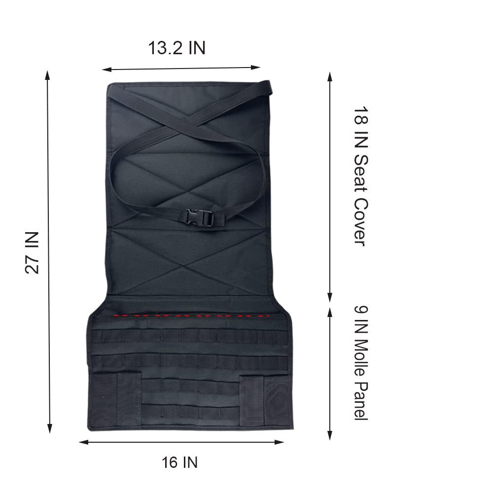 Oiloda Concealed Car Seat Carry Holster Gun Mount Pistol Holder Handgun Pocket Tactical Molle Vehicle Seat Mattress Universal Seat Cover with Bag for Most of The Cars and Truck SUV