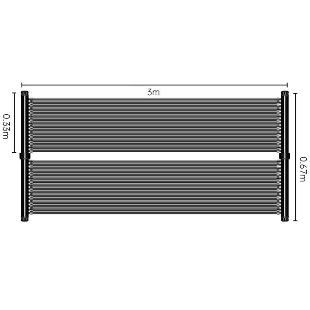 Pannello riscaldante solare per piscina per un riscaldamento efficiente della piscina, alto assorbimento di calore, temperatura adattabile da -20 ℃ a 90 ℃, ideale per l'installazione sul tetto