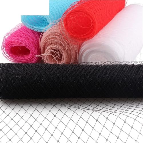 Jasnoniebieska tiulowa rolka 25 cm na ślub Ve Millinery, akcesoria do włosów, siatka, tkanina siatkowa, idealna do klatki dla ptaków i rękodzieła (szerokość 1 metr)
