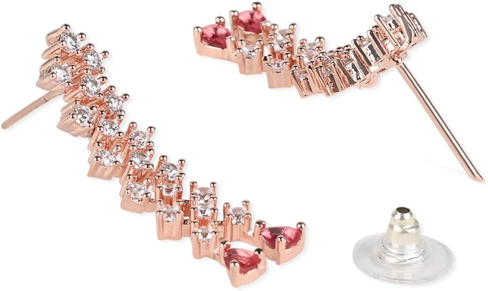 I Jewels Indian Wedding Bollywood Fashion Cubic Zirconia Diamoand Stud Earrings For Women - Image 3