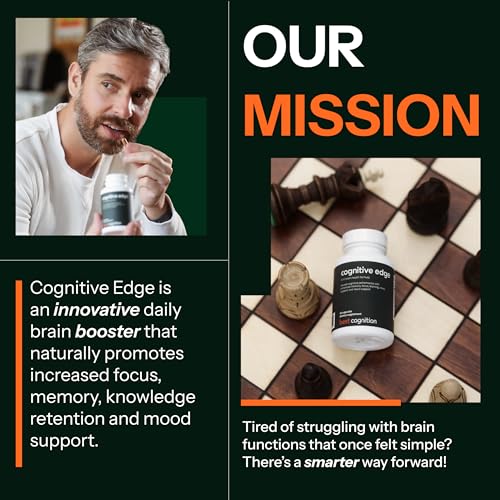 Cognitive Edge Bacopa Memory Supplement - Calm Focus, Daily Clarity & Retention - 7 Natural Ingredients Including L-Theanine, Ashwagandha, PQQ, Astaxanthin - Caffeine-Free Brain Support (60 Capsules) - Image 6