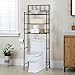 Finnhomy 3 Shelf Bathroom Space Saver Over The Toilet Rack Bathroom Corner Stand Storage Organizer Accessories Bathroom Cabinet Tower Shelf with ORB Finish 23.5" W x 10.5" D x 64.5" H