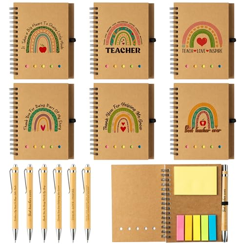 Cadeau de remerciement enseignant avec carnet notes et stylo
