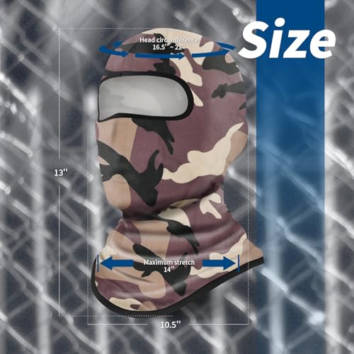 Image of YESLIFE Balaclava Ski Mask for Men and Women, Winter Face Mask, Shiesty for Skiing, Snowboarding & Motorcycle