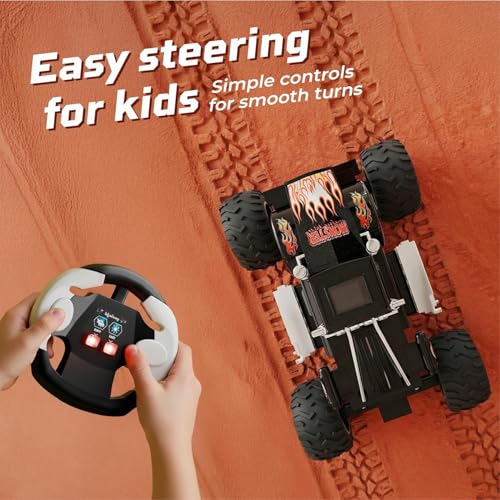 Image of Lifelong Cuppy Monster Drift Car for Kids | 4x4 RC Remote Control Car Toy | High-Speed Drifting, LED Lights & Off-Road Tyres | Remote Cars for Boys | Toy Car for Kids | Durable Rechargeable Stunt Car