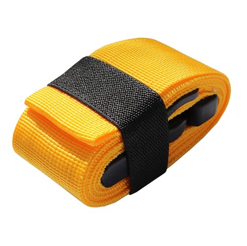 Image of Luggage Straps for Suitcases TSA Approved-2 Pack Bright Personalized Luggage Belt Strap for Suitcase /Carry On Bag Luggage Accessories for Travel (Yellow)