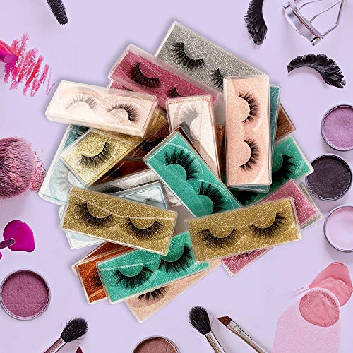 Newcally Lashes False Eyelashes 24 Pack Faux Mink Lashes 8 Styles Wispy Natural Fake Eye Lashes 3D Fluffy Dramatic Long Crossed Handmade Strip Lashes Wholesale Bulk #TOP6