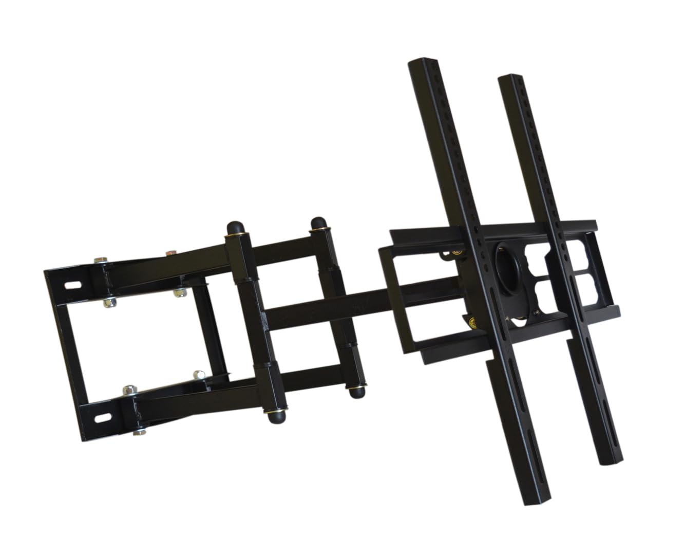 777-TP60-Q | 360° Full Motion Double Arm Heavy Duty Universal Wall Mount for 14-60 Inch LCD/LED TVs (Black) | Tilt & Swivel Adjustment | Similar to P4 Wall Mount Technique