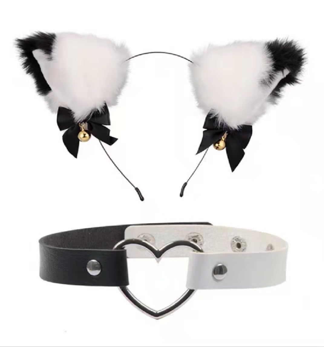 Butt Plug Tail Plug, Cute Fox Tail Plug Tail with Small Butt Plug Nipple Clamp Cat Ears Headband Metal Anal Sex Toys for Women Man Beginners Butt Trainer Set Adult Couples: A