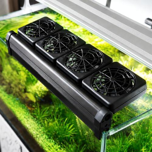 Aquarium Cooling Fan for Fish Tank, 2-Speed...