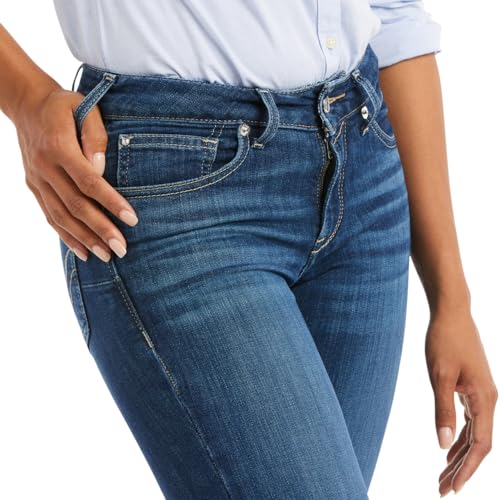 Ariat Women's REAL Perfect Rise Abby Straight Jean - Mackenzie / 32" / Long - 4