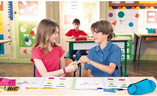BIC Coloured Glue Stick - Pack of 2 - Purple Glue (Dries Clear) - Washable from hands and clothing - Solvent-Free, 8 g each