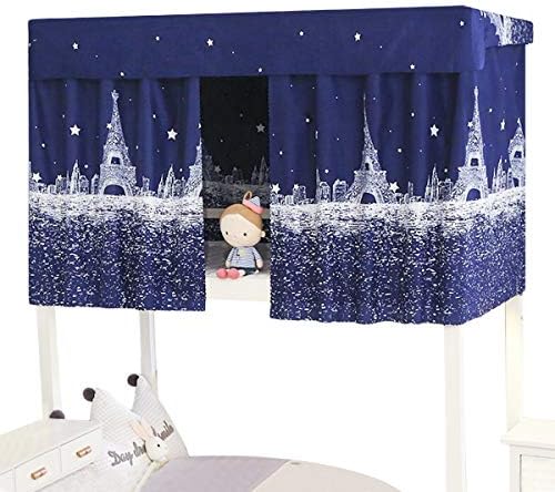 Dormitory Bunk Bed Curtain Printed Blackout Curtain Single Bed Tent Curtain Student Cloth Shading Canopy Spread Curtain Anti-dust Mosquito Net Student Sleep Privacy Protection Net Bunk Bed Screen