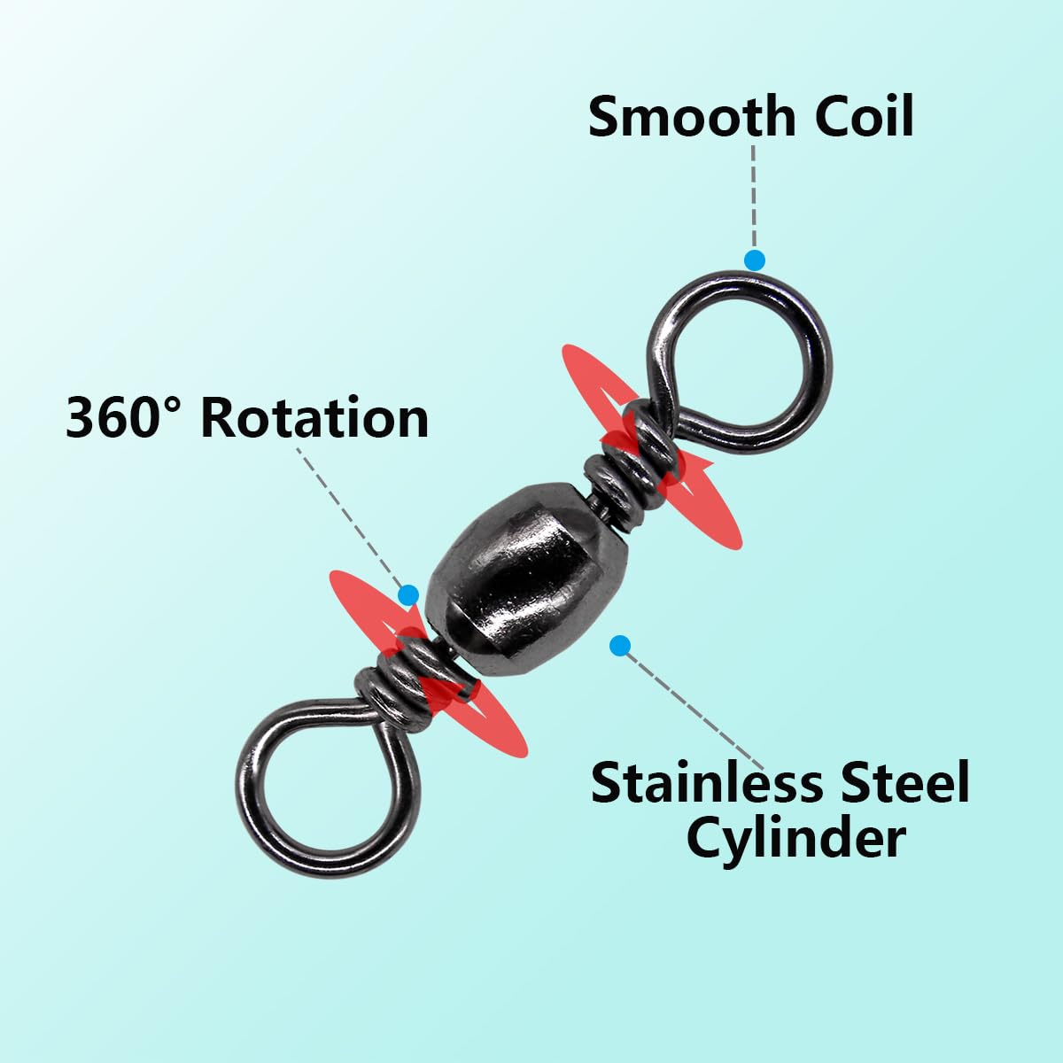300 Stainless Steel Fishing Swivels Kit - FREE SHIPPING -3