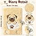 CY2SIDE 6PCS Bago Dog Diary with Lock and Keys for Girls Bago Dog Plush Secret Journal Diary Journaling Set for Writing Make Your Own Scrapbook with Crafts Idea Birthday Gifts for Teen Girls DIY Gifts