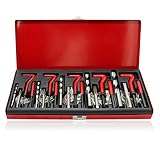Raomdityat 131 pcs Professional Damaged Thread Repair Kit Tool Automotive M5-M12 HeliCoil