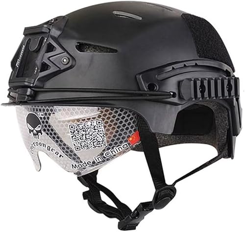 EMERSONGEAR Cascos tácticos con gafas protectoras, montaje en riel, cubierta NVG, protección militar, Airsoft, paintball, casco rápido disponible en Yaxa Colombia