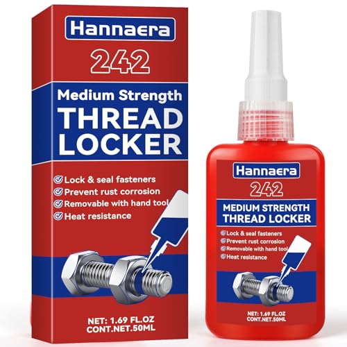 Thread Lock Blue 242, Threadlocker Medium Strength, Lock Tight And Seal Metal