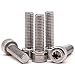 M3-0.5 x 10mm (100 Pack) Stainless Socket Head Cap Screws 304 Stainless Steel 18-8, Plain Finish, Full Thread Coverage