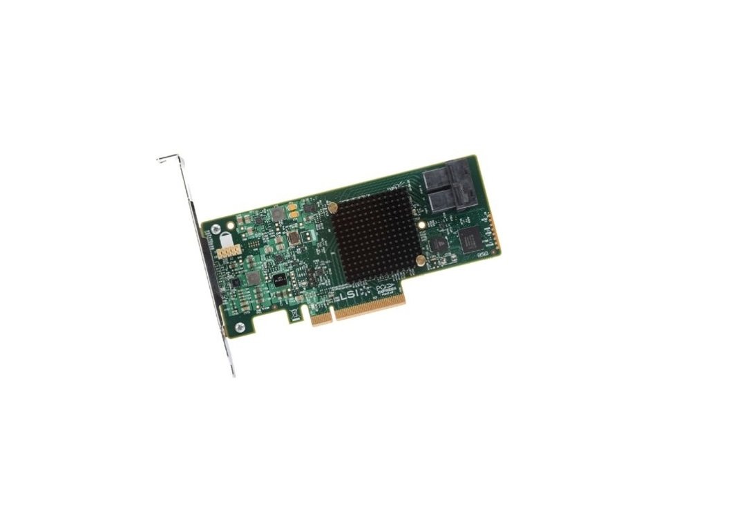 LSILSI00407 MegaRAID SAS Controller (12Gbps SAS, 8X PCI-e 3.0, RAID 0/1/5/10/50/JBOD) Green