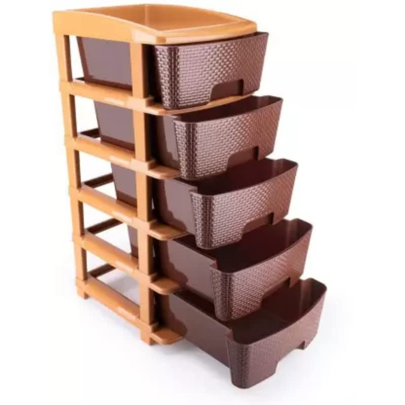 Image of Raptas Plastic Free Standing Chest of Containers, Kitchen Rack