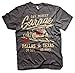 Produktbild Gas Monkey Garage Go Big Or Go Home T-Shirt- Gr. XL, Dunkelgrau