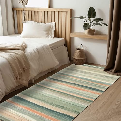 Runner Rug 2'x 6' for Kitchen Living Room Hallway Entryway Hall Bathroom Laundry Mat Long Bedroom Bedside Carpet Home Decor House Accessories Apartment Essential Haves Ft 5 6 7 8 9 10 12 (Green Beige Runner Rug 2'x 6' for Kitchen Living Room Hallway Entryway Hall Bathroom Laundry Mat Long Bedroom Bedside Carpet Home Decor House Accessories Apartment Essential Haves Ft 5 6 7 8 9 10 12 (Green Beige