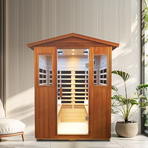 Outdoor Khwood Four Person far Infrared Sauna Room