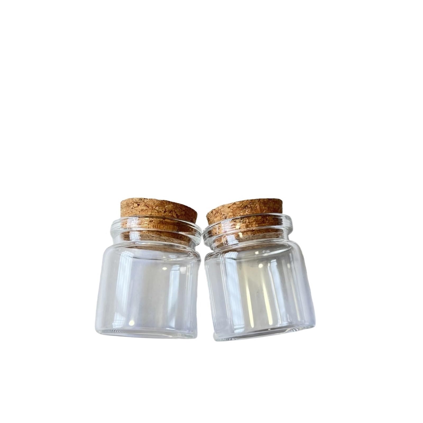 Xinglongs Candle Jars 24 Pcs 25ml Candy Glass Bottles Cork Empty Jars for Seeds Wishing Candle