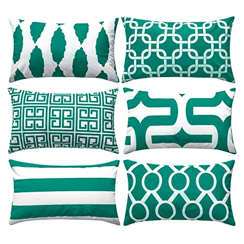 Topfinel Fundas Cojines Cojín Lumbar Lona Almohadas