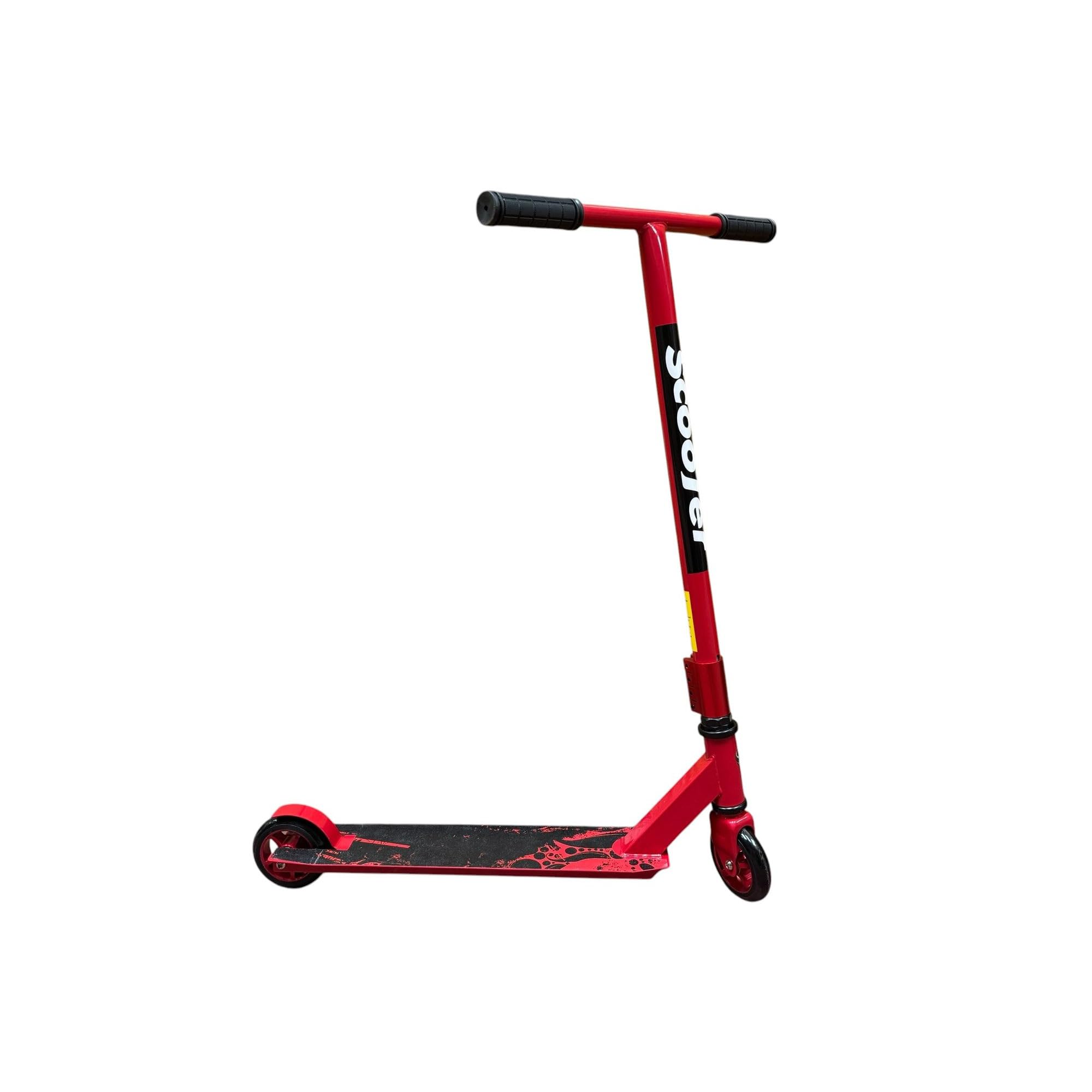 Stunt Scooter for Kids - Durable Aluminium 2 Wheel Scooters with Rear Braking, Non Slip Grips & 360° T-Bar Micro Scooters Boys Girls Kids Scooter for Tricks - Red