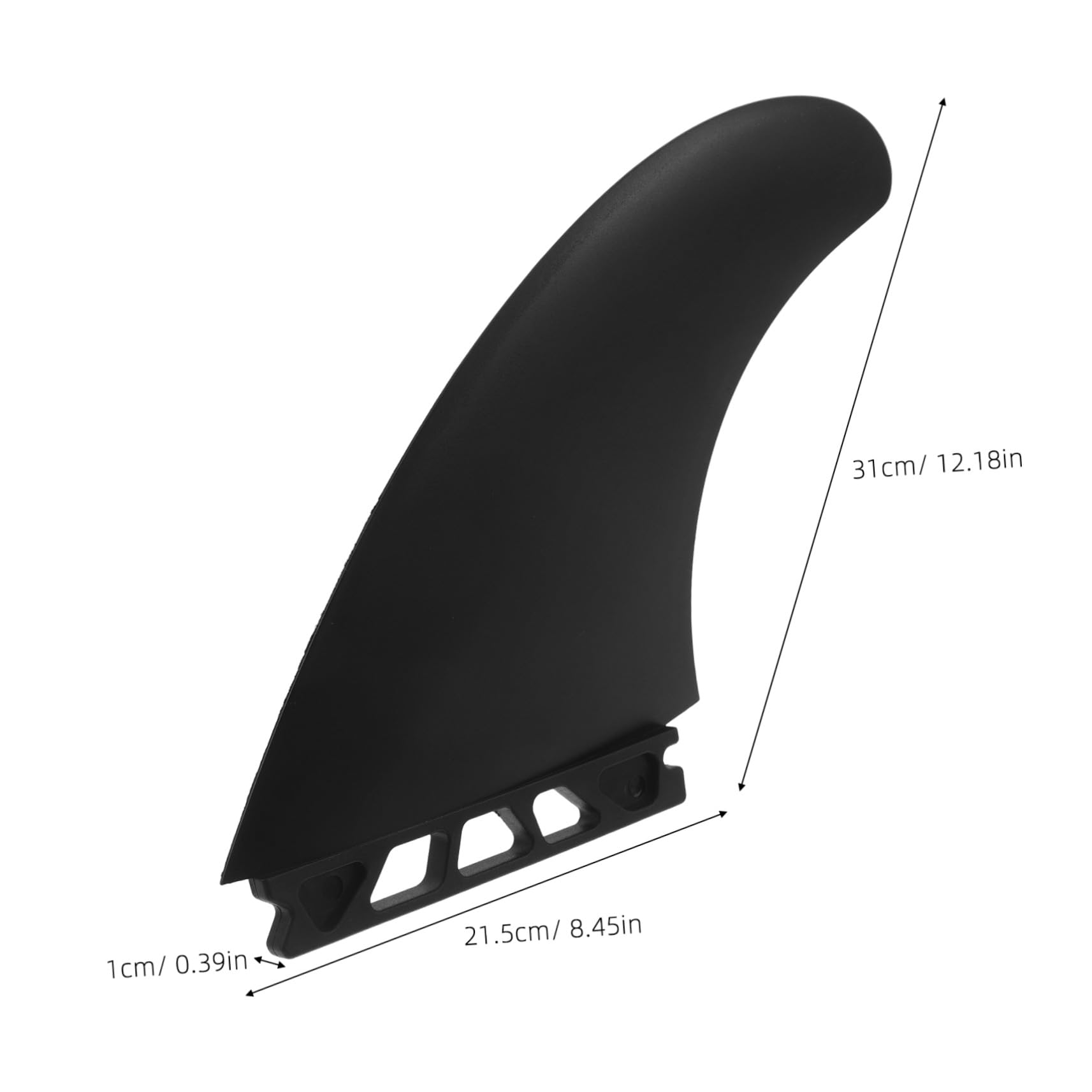 Milisten 3 Piezas Aleta de de Pala Aletas de reemplazo de Sup Black