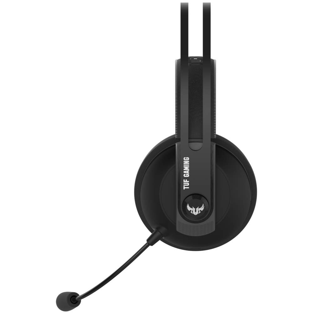 ASUS TUF Gaming H7 Wireless Gun Metal - Auriculares compatibles con PC, Mac y PS4,conexión inalámbrica 2,4 GHz, 15h autonomía, Altavoces Essence de 53 mm, Diadema de Acero Inoxidable, Gun Metal