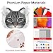 Blurap 124 PCS Therian Mask Kit Cat Masks to Dress Up DIY Therian Cat Mask Set with Fur Eye Mesh Stickers Furry Masks for Christmas Easter Crafts Masquerade Cosplay Party