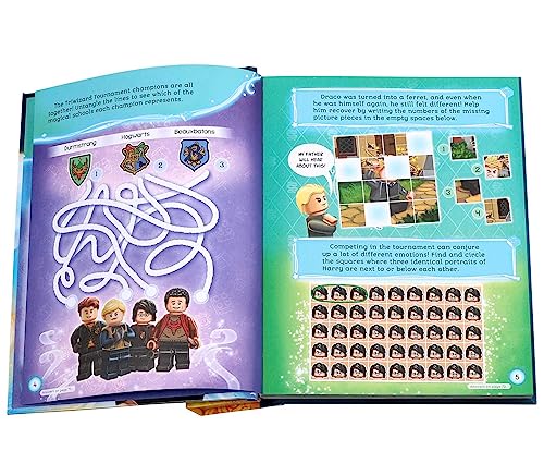 Image of LEGO HARRY POTTER MAGICAL DEFENDERS: Activity Book With 3 Minifigures and Accessories (Activity Book and Three Lego Minifigures)
