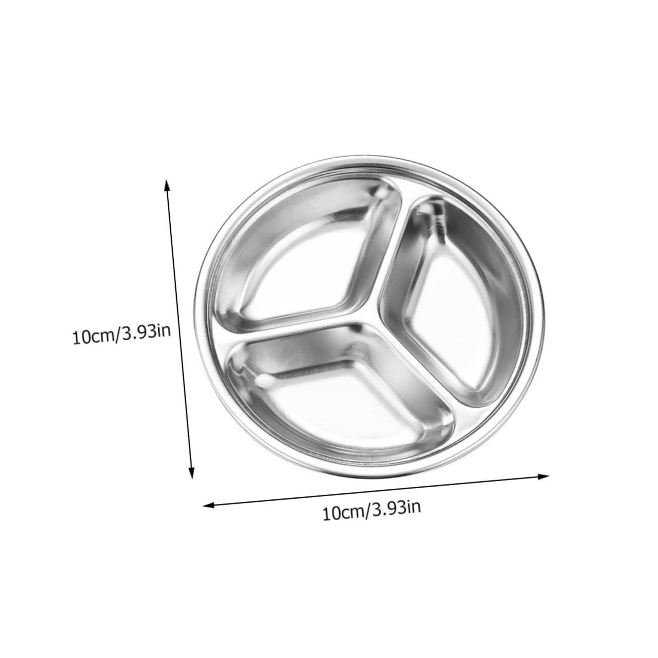 Cabilock 4pcs Stainless Steel Charcuterie Accessories Divided Sauce Dishes for Serving Platters and Trays