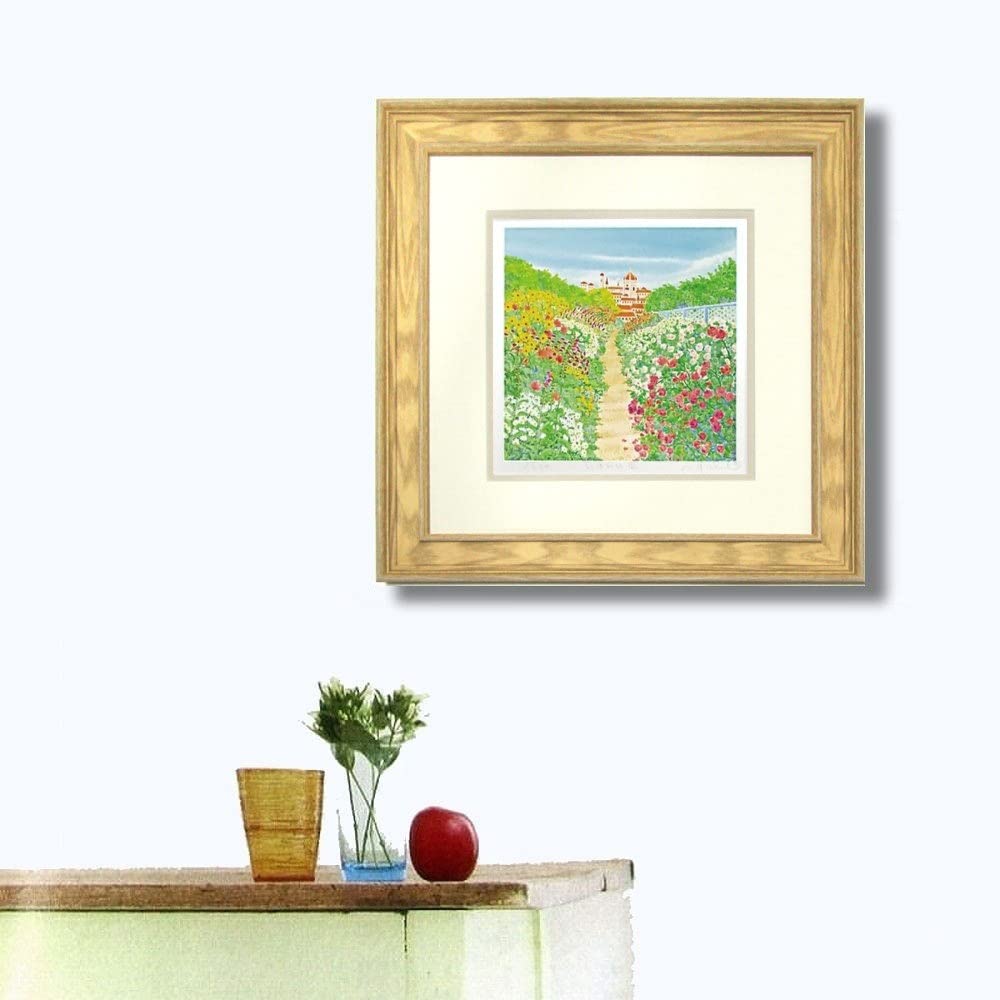 くりのきはるみ ジクレー 額装 Amazon.co.jp: くりのきはるみ 花咲く小道