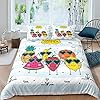 Cartoon Watermelon Comforter Cover Strawberry Pineapple Duvet Cover Lemon Orange Bedding Set for Kids Girls Fruit Luxury Quilt Cover (1 Duvet Cover with 1 Pillow Case),Twin Size 51qOlBwLotL. SS100